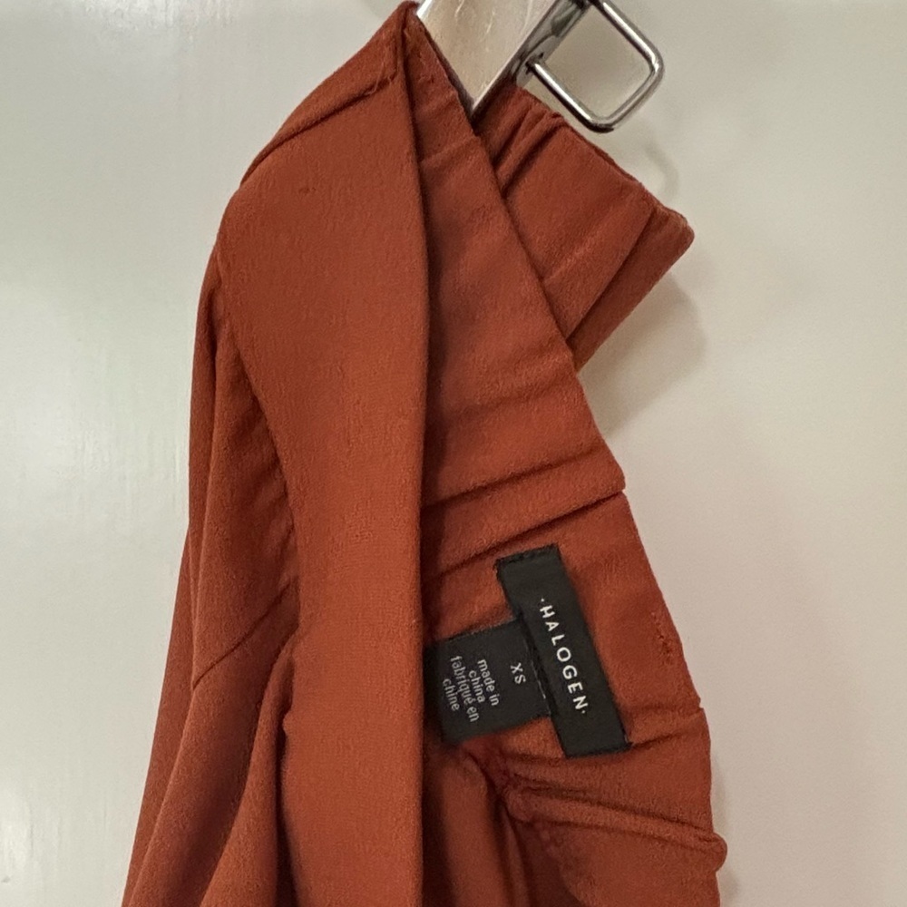 Halogen| Nordstrom| Terracotta Sequoia Wide Leg Pull-On Trouser Pants Sz XS - Picture 2 of 5
